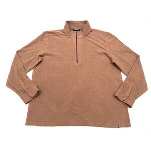 Stio Turpin Fleece 1/2 Zip Pullover XXL Orange Outdoors Soft Breathable Hiking